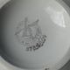 Campari ashtray in Porcelain Orchies Moulion des Loups cream/red