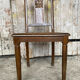 Chaise ancienne art déco bois sculpté & assise cannée vintage #e095