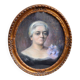 Portrait au pastel d'une élégante encadré, époque fin XIXe siècle