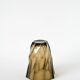 Faceted smoked glass vase, 1970