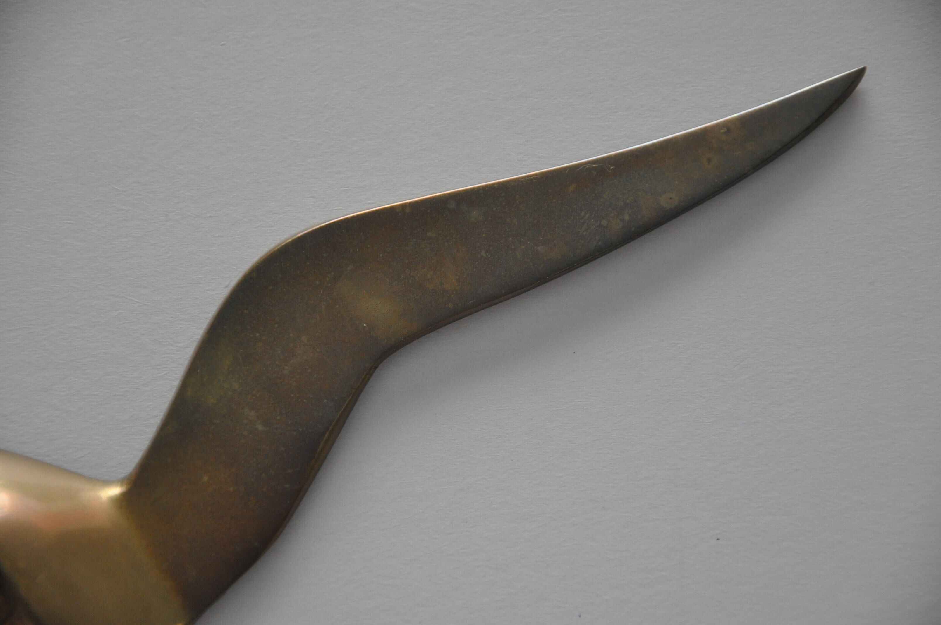 Bird seagull or swallow to hang brass from the 70s