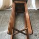 Old selette vintage wood side table