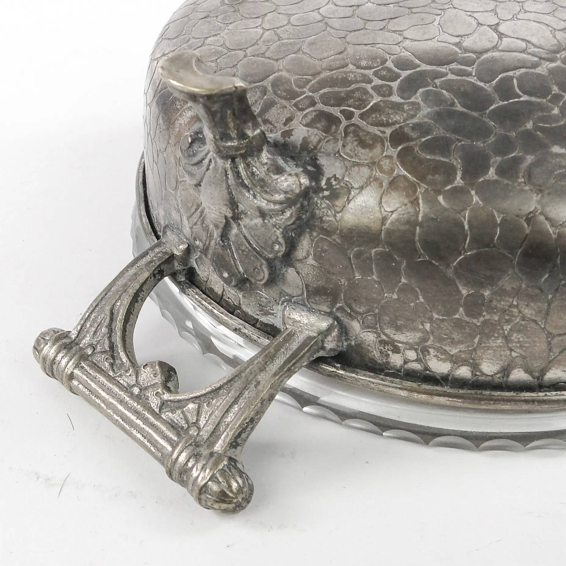 Eclectic fruit bowl, silver-plated brass, WMF, Germany, 19th century