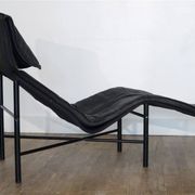 Leather chaise longue by Tord Bjorklund