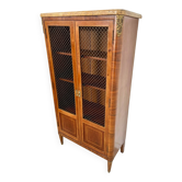 Ancienne vitrine bibliothèque grillagée époque Napoléon III fin 19 eme