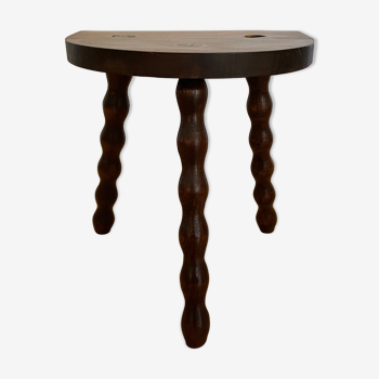 Tripod cowhide stool