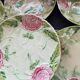 Exclusive antique dessert service in faience/terracotta with slip from 1900.