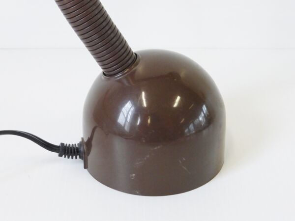 Isao Hosoe : rare lampe serpent ebi version lampe à poser chocolat 1970 vintage