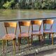 Set of 4 vintage restaurant bistro chairs - 1950s
