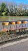 Set of 4 vintage restaurant bistro chairs - 1950s