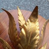 Pair of gold leaf sconces