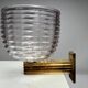 Wall Light in Blown Murano Glass and Brass attributed to Ercole Barovier, Italy, 1940s