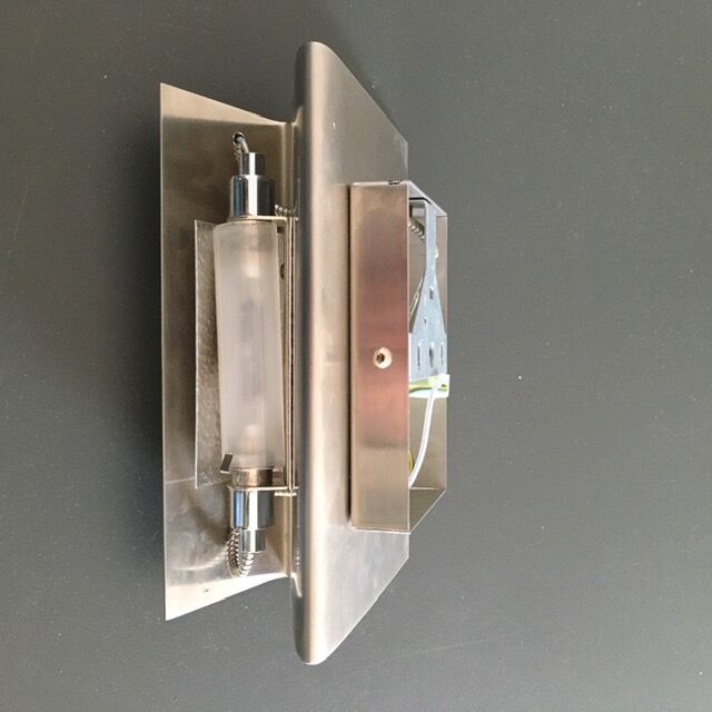 Italian stainless design sconce