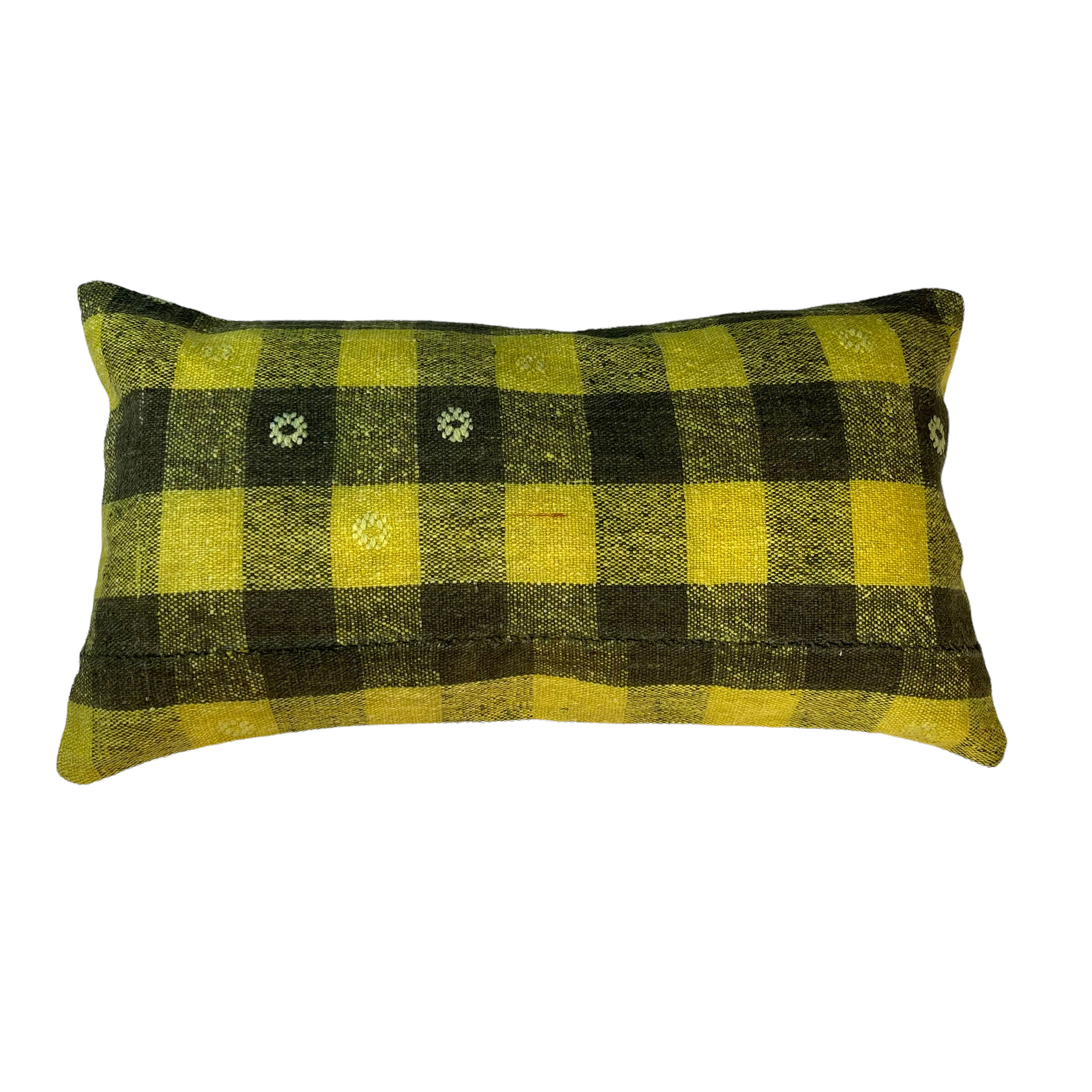 Vintage turkish kilim cushion cover , 30 x 60 cm