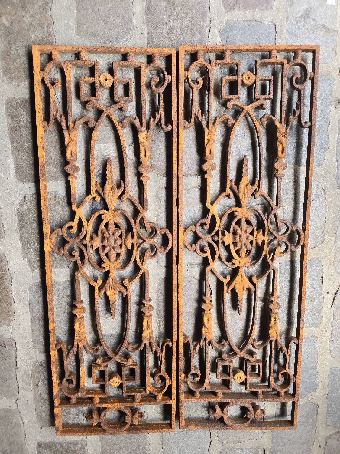 Cast iron door grille