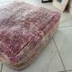 Vintage purple Berber pouf