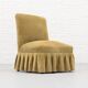 Beige corduroy crapaud lounge chair 1960s