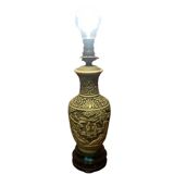 Asian style electrified lamp base