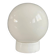 Wall light or ceiling light in porcelain and white glass