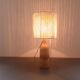 Ceramic lamp and rope lampshade