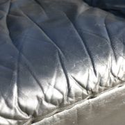 De Pas, D'Urbino and Lomazzi sofa, France, 1980s, black leather, Cinna