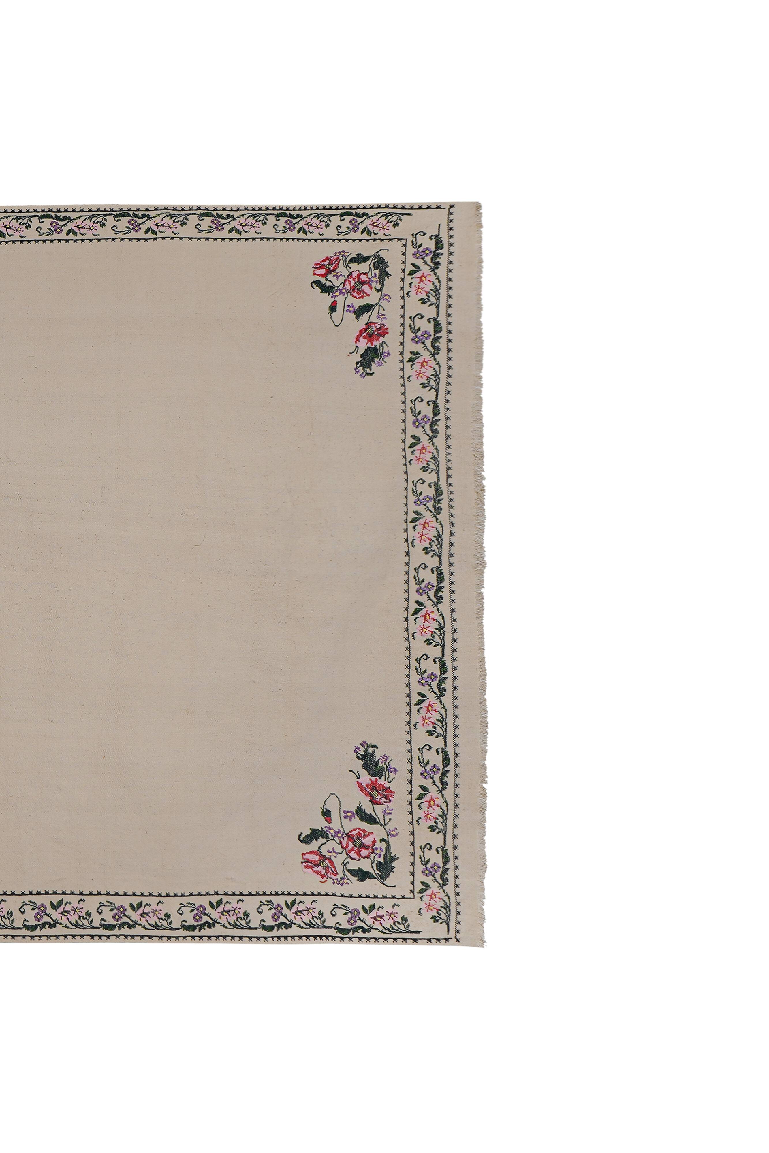 Vintage Turkish Oushak Rug Handwoven 160x250 cm