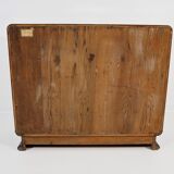 Art deco walnut veneer bar cabinet by Jindřich Halabalafor for UP Závody, 1930s