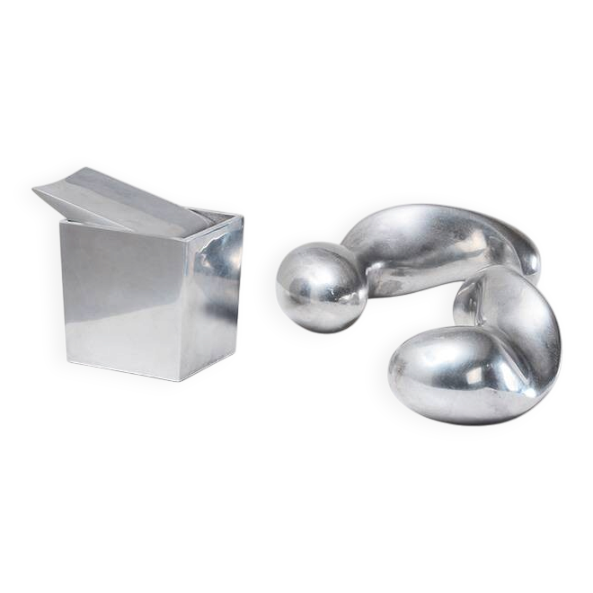 Philippe Starck Set of POAA Dumbbells + Ray Hollis Ashtray for XO 1990s
