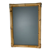 Vintage rattan mirror