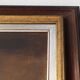 Large signed painting of a hay landscape from the Belgian painter Frank Bog