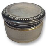 Crystal pot and silver metal lid