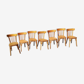 Set de 7 chaise de bistrot