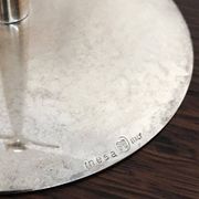 Italian Candleholders in Silver Metal from Mesa, 1970s, Set of 2
