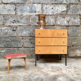 Commodity vintage light wood feet metal 1950 1960