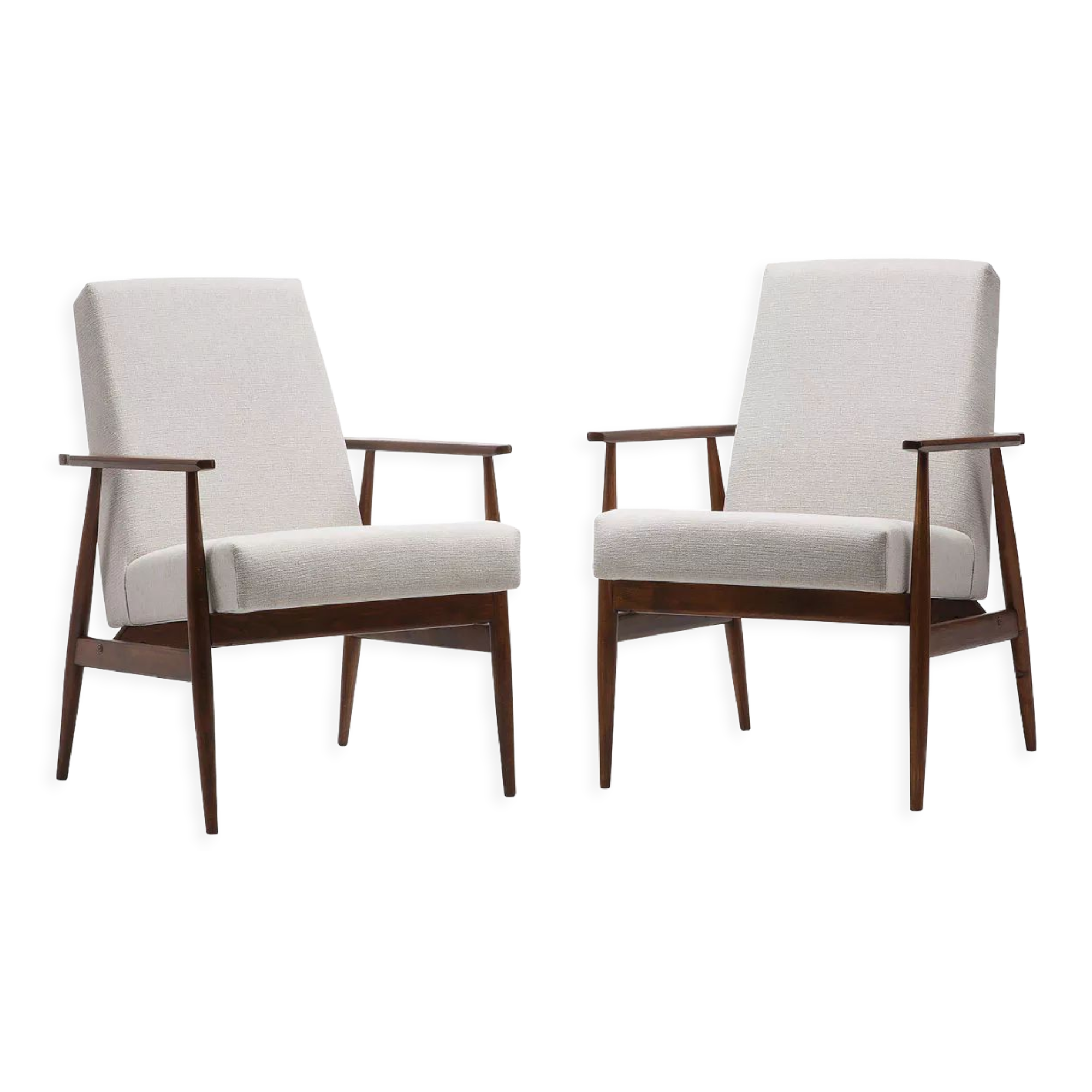 Paire de fauteuils fox des années 70