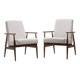Paire de fauteuils fox des années 70