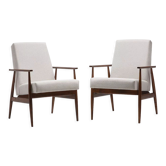Paire de fauteuils fox des années 70