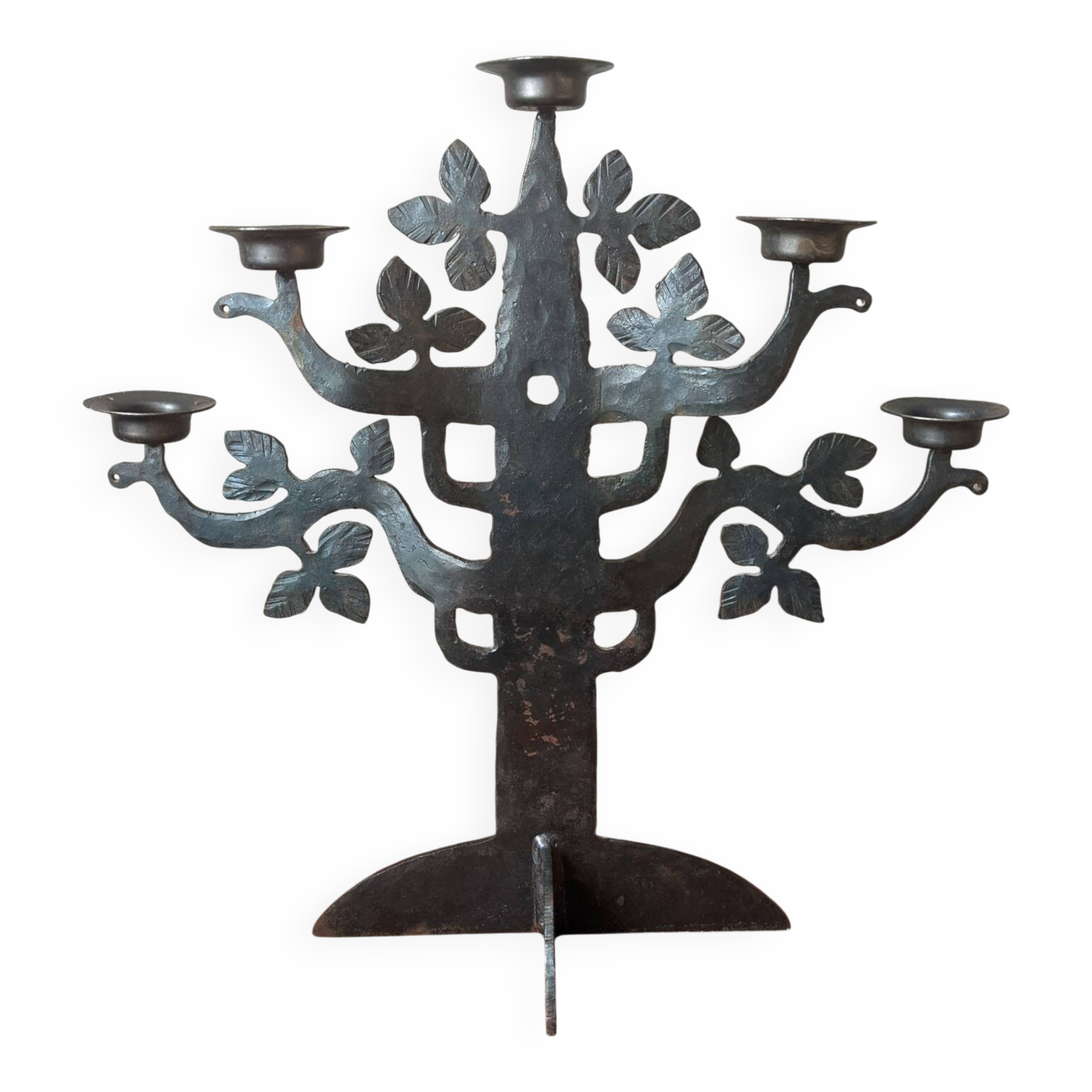 Chandelier artisanal en fer forgé Bertil Vallien