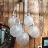 Lampe en cascade Doria verre croco