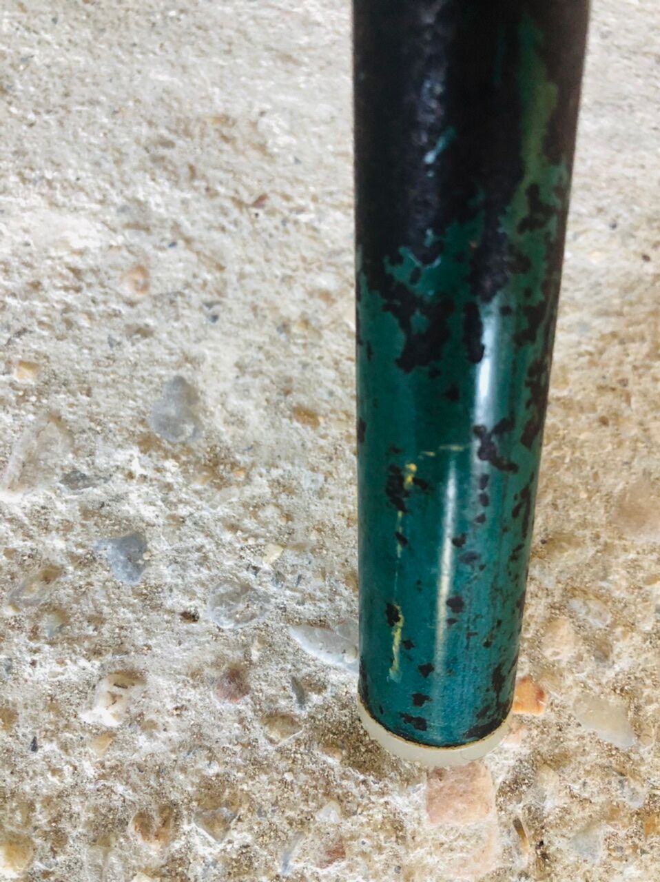 Vintage wood and metal stool circa 60's