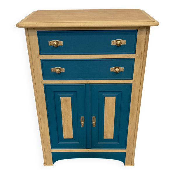 Buffet ou meuble d'entrée en bois relooké