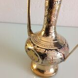 Indian brass theiere chiseled  vintage 70s