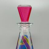 1970s Stunning Decanter or Decorative Bottle by Luigi Bormioli. Made in Ita