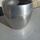 Old ice bucket ice cube in the shape of aluminum pear