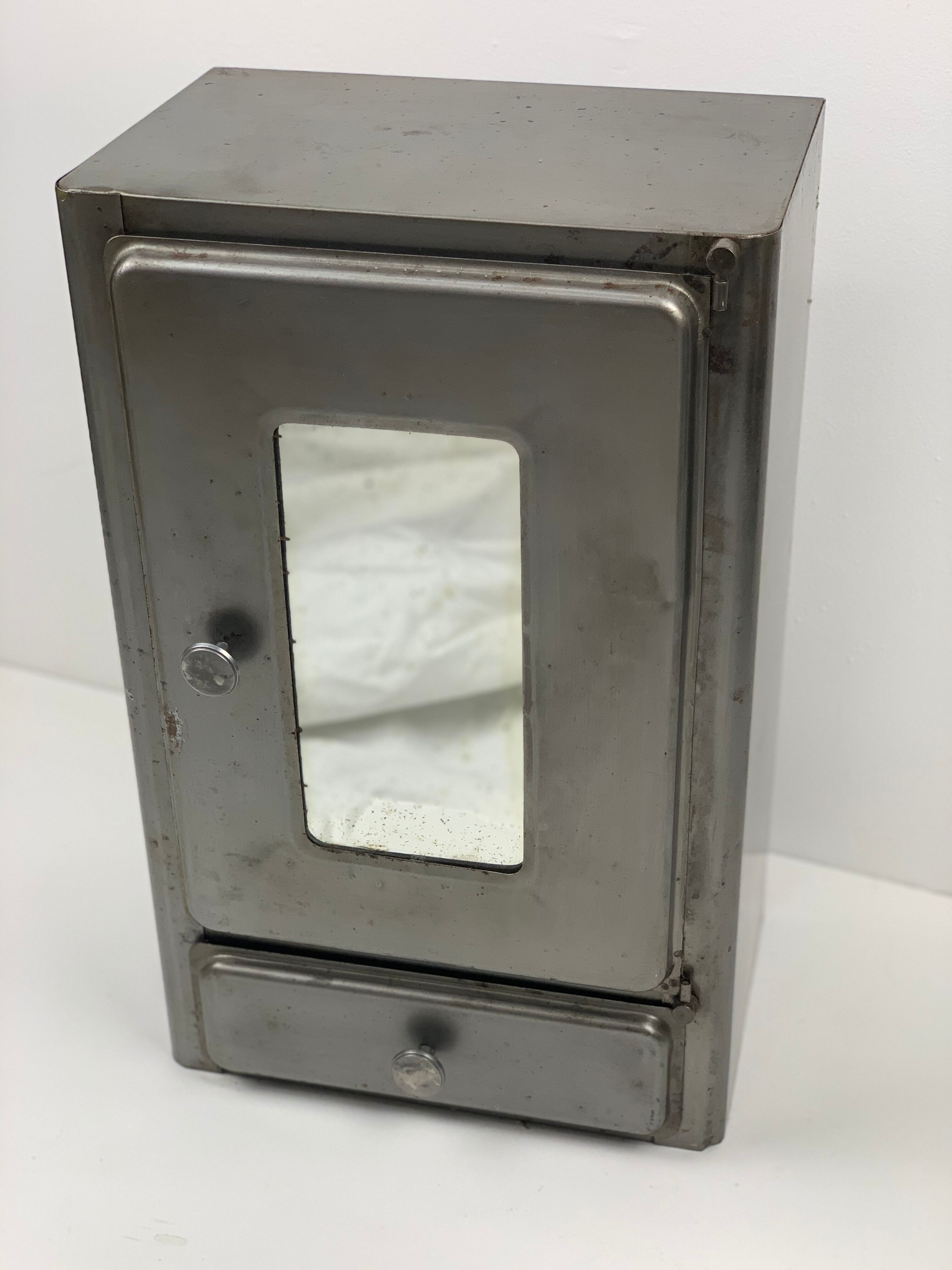 Vintage Pharmacy 1960 metal cabinet