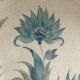Signed floral decoration plate