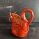 Antique ceramic lobster pitcher from the early 20th century.