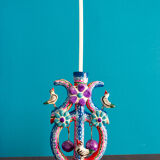 Mexican tree of life candlestick