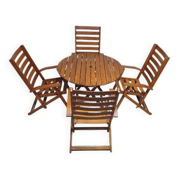 Ico Parisi garden seating set by Reguitti chairs / table