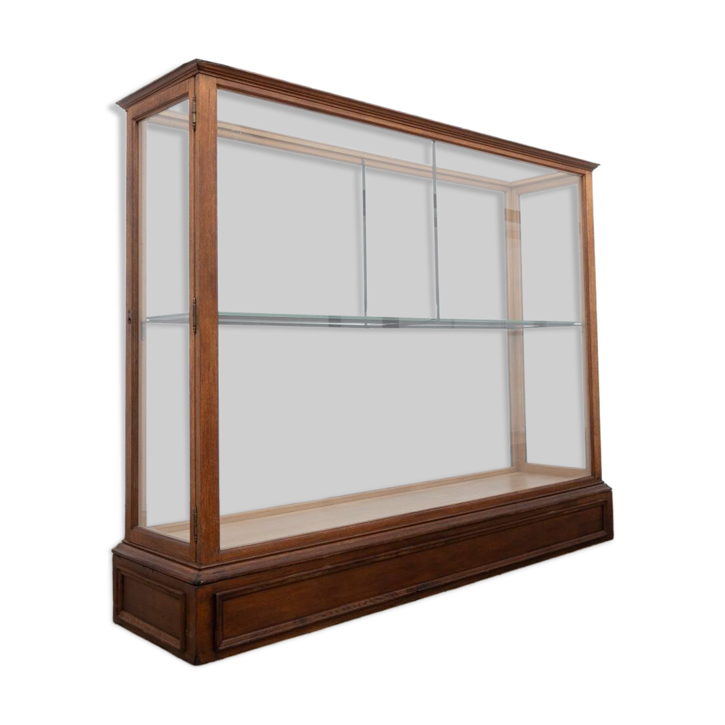 Vitrine centrale de musée en chêne – Début du XXe siècle